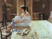 Richard Bergh after the pose oil painting picture wholesale